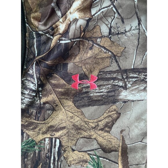 Under Armour Ladies RealTree Xtra Camo 1/4 Zip Pullover M Polyester Hunting - Picture 5 of 9